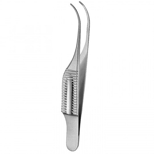 GILL Iris Forceps 1:2 Teeth Semi Curved 7.5 cm